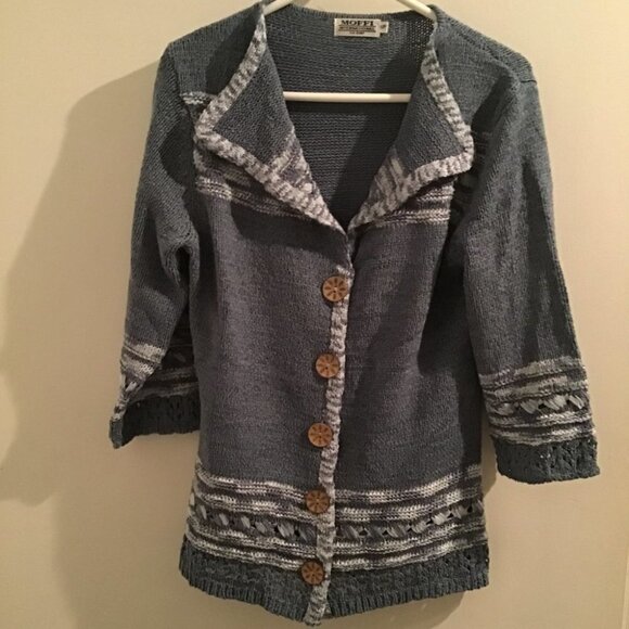 MOFFI International Knit Cardigan Size S - Picture 9 of 11